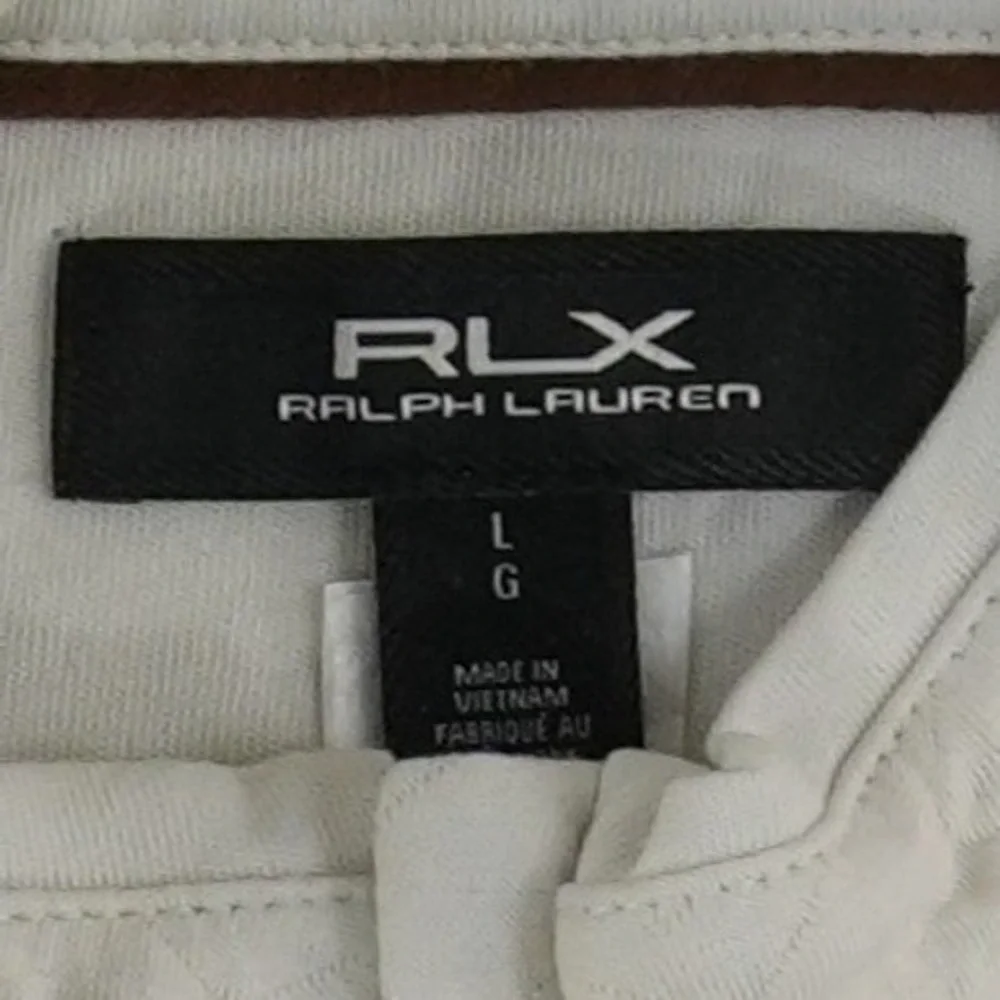 RLX RSM Golf Ralph Lauren Quarter Zip Pullover Men's Size Large Beige Quilted